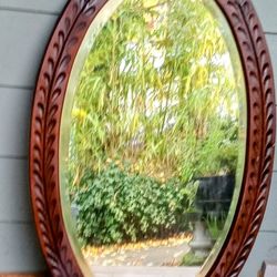 Antique Oval Mirror 