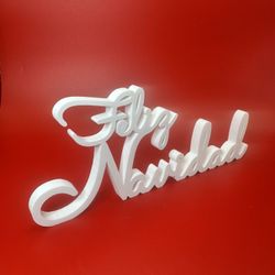 Feliz Navidad Sign/Ornament (Wreath Not Included)