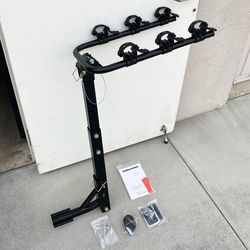 (NEW) $49 Tile Foldable 3-Bike Rack Mount Bicycle Carrier for 2” Hitch Trucks SUVs 110lbs Max