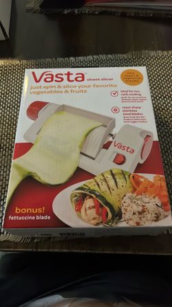 Vasta, white and red,  10 inches