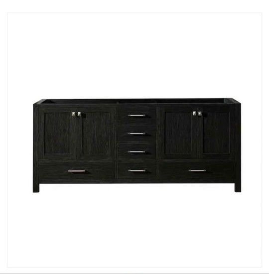 72" Double Sink Bathroom Vanity Without Top