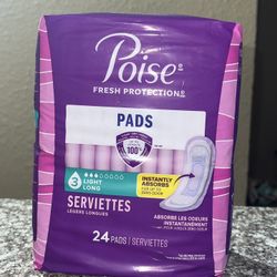 Poise Pads Size 3 Light Long 24ct