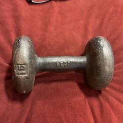 BFCO 15 pound dumbbell