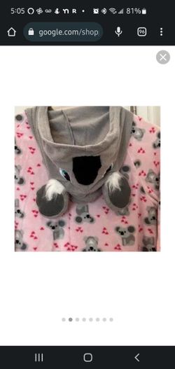NWT Adult Pink Koala Onesie Or Costume 