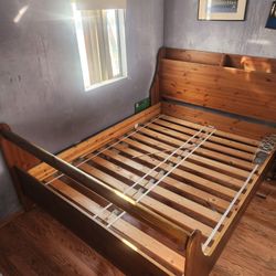 Bedframe, Dresser And Nightstand For Free!!!