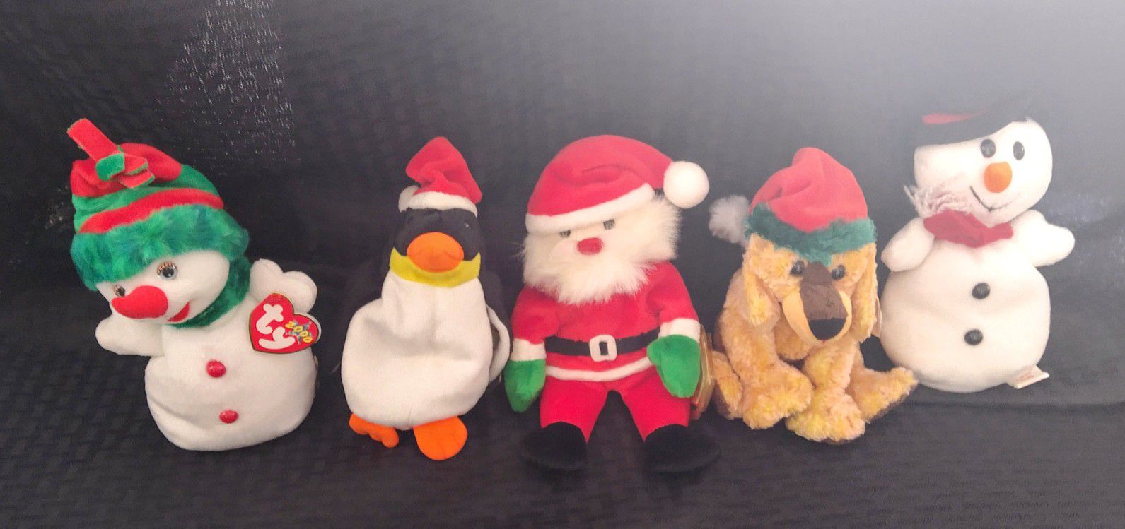 Lot of Collectible Beanie Babies From 1996 To 2001 Christmas Collection
