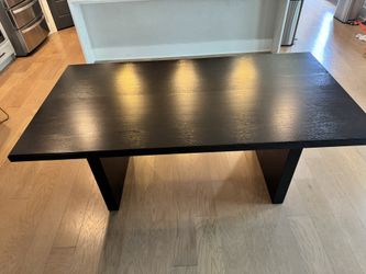 West elm Santa Rosa Plank Dining Table, 76” — Onyx (Black) Finish