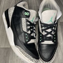 Green Glow Jordan 3s