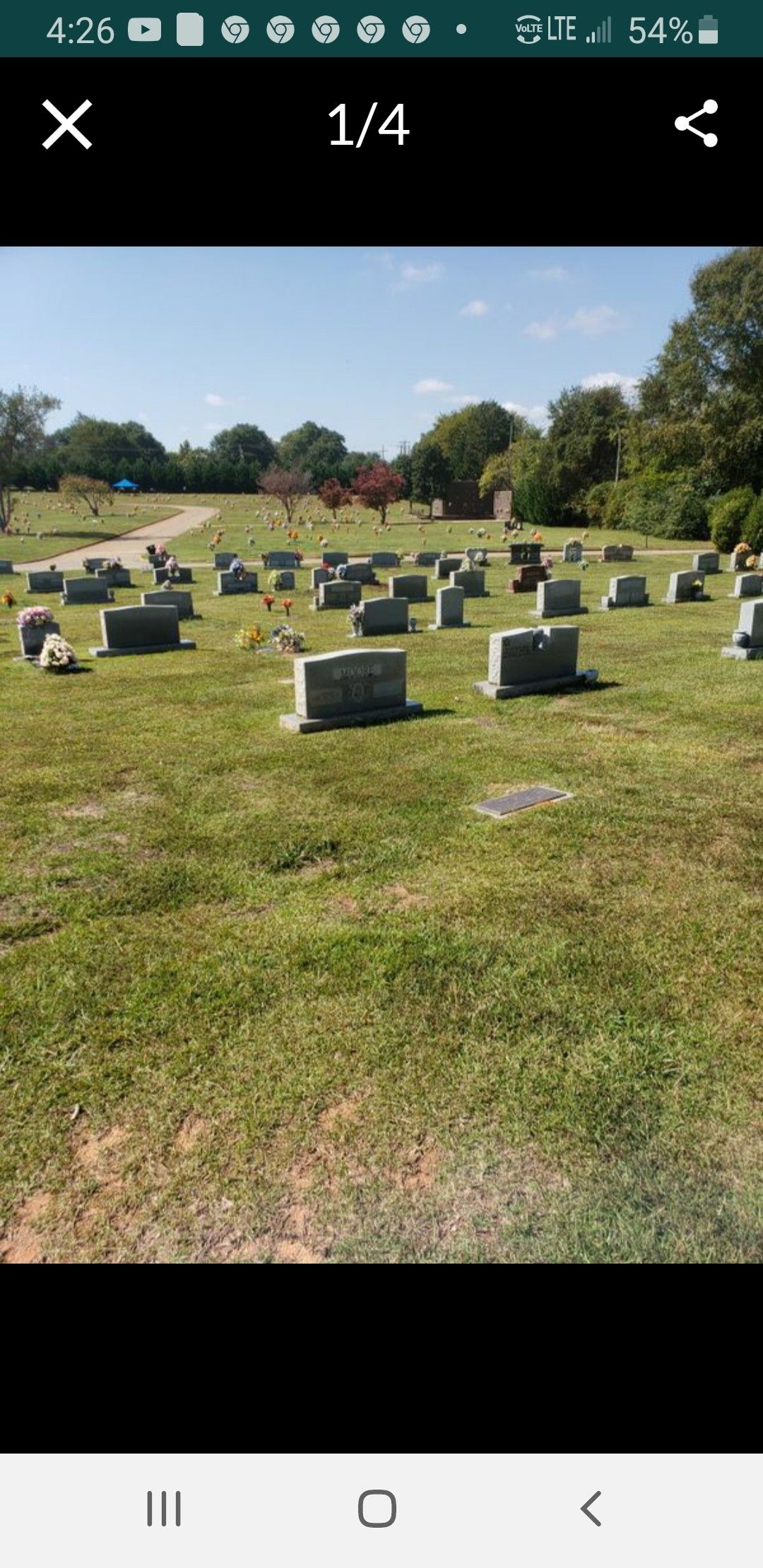 1 GRAVE FOR SALE. ( MARKER ) I ALSO HAVE OPEN AND CLOSING AND VAULT