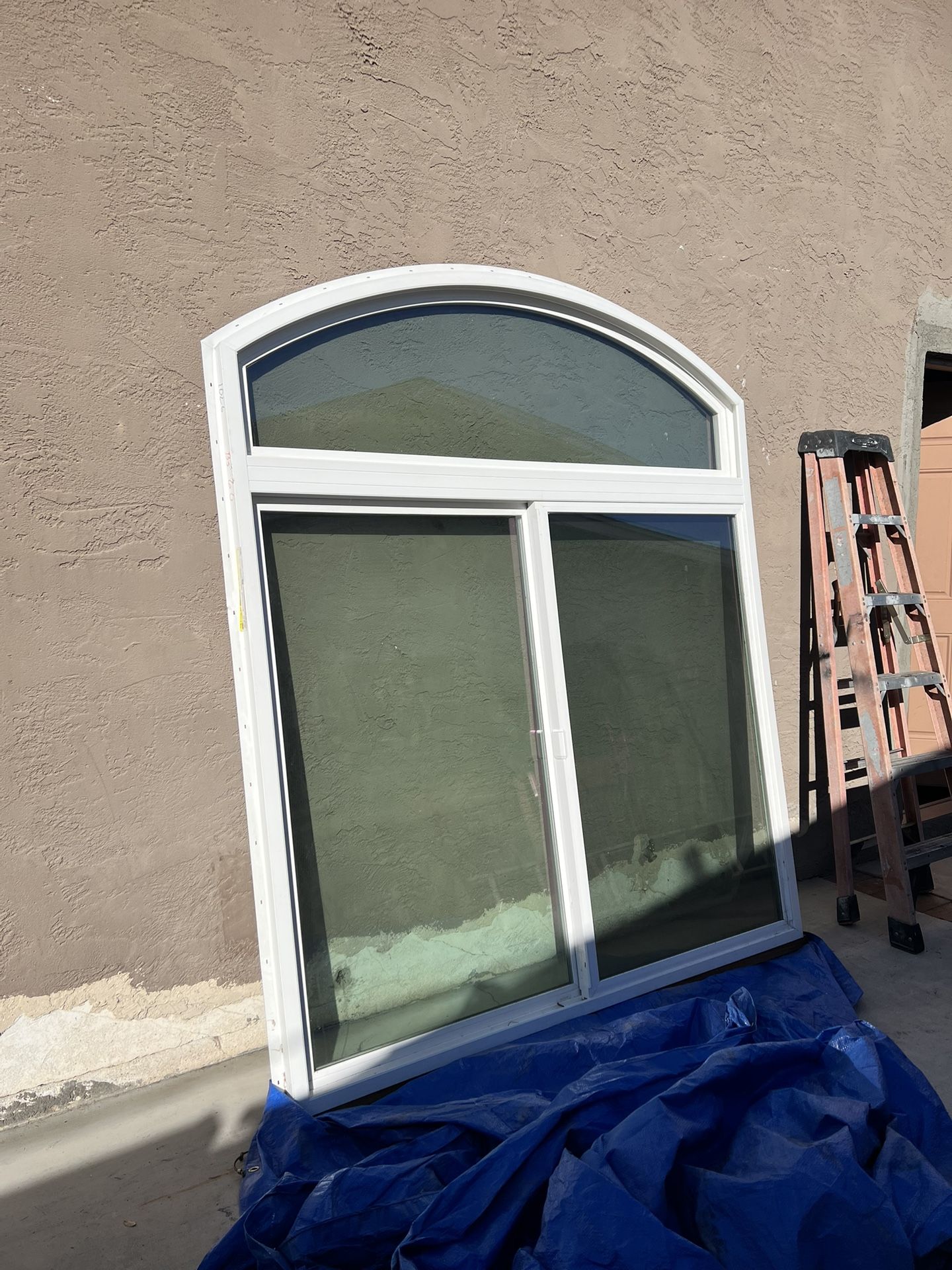 New Arched Window Double Glass with Mesh 71.5 x 83.5 x 72