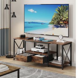 Entertainment center 55.1” Rustic brown Brand New Unopened!