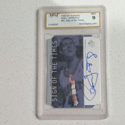 1998 SP Authentic Raef LaFrentz Sign of the Times Auto