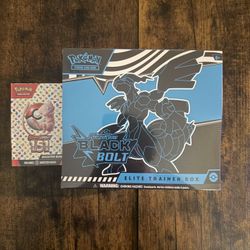 Pokemon 151 Booster Bundle and Black Bolt ETB