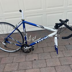 Mens Trek 1000 frame 21" seat post head set handlebars seat post gears rear tire