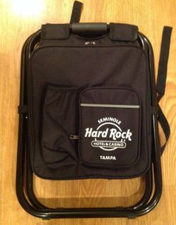 HARD ROCK CAFE Backpack Cooler Chair Seat - Concert Stadium Tailgate B