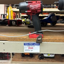 Milwaukee Impact Wrench With Battery