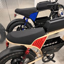 ✅ NEW-1500/2000W Watt Electric Ebike🚀40mph Top Speed, Fat Tire 20x4.0, Center Basket, 18ah Battery Incl (Blue Or Sand)