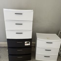 3 Walmart Brands Storage Drawers 