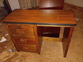 Wooden desk w/o chair