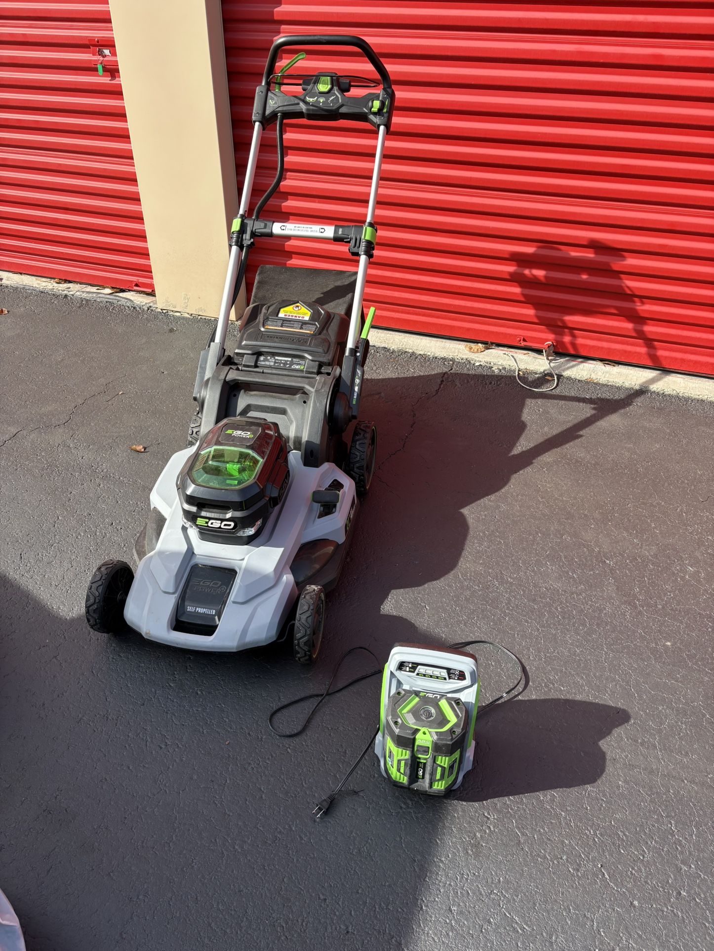 EGO Pro Self Propelled Lawnmower And Charger Set