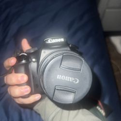 Canon Camera With 2 Lenses And Bag 