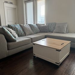 Sectional + Coffee Table