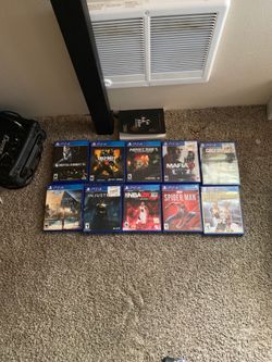 Mortal kombat x, black ops 4, minecraft, mafia 3, wwii, assassins creed org, injustice 2, 2k16, spiderman ps4, ufc2.