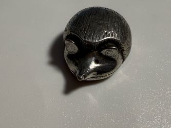 Danforth Pewter Hedgehog Netsuke Miniature Figurine USA