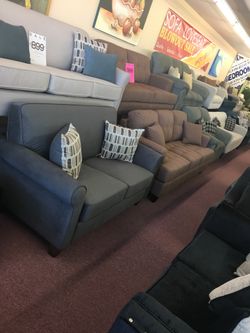 Brand New Sofa Loveseat Living Room Set $50 Down Takes It Home Today!