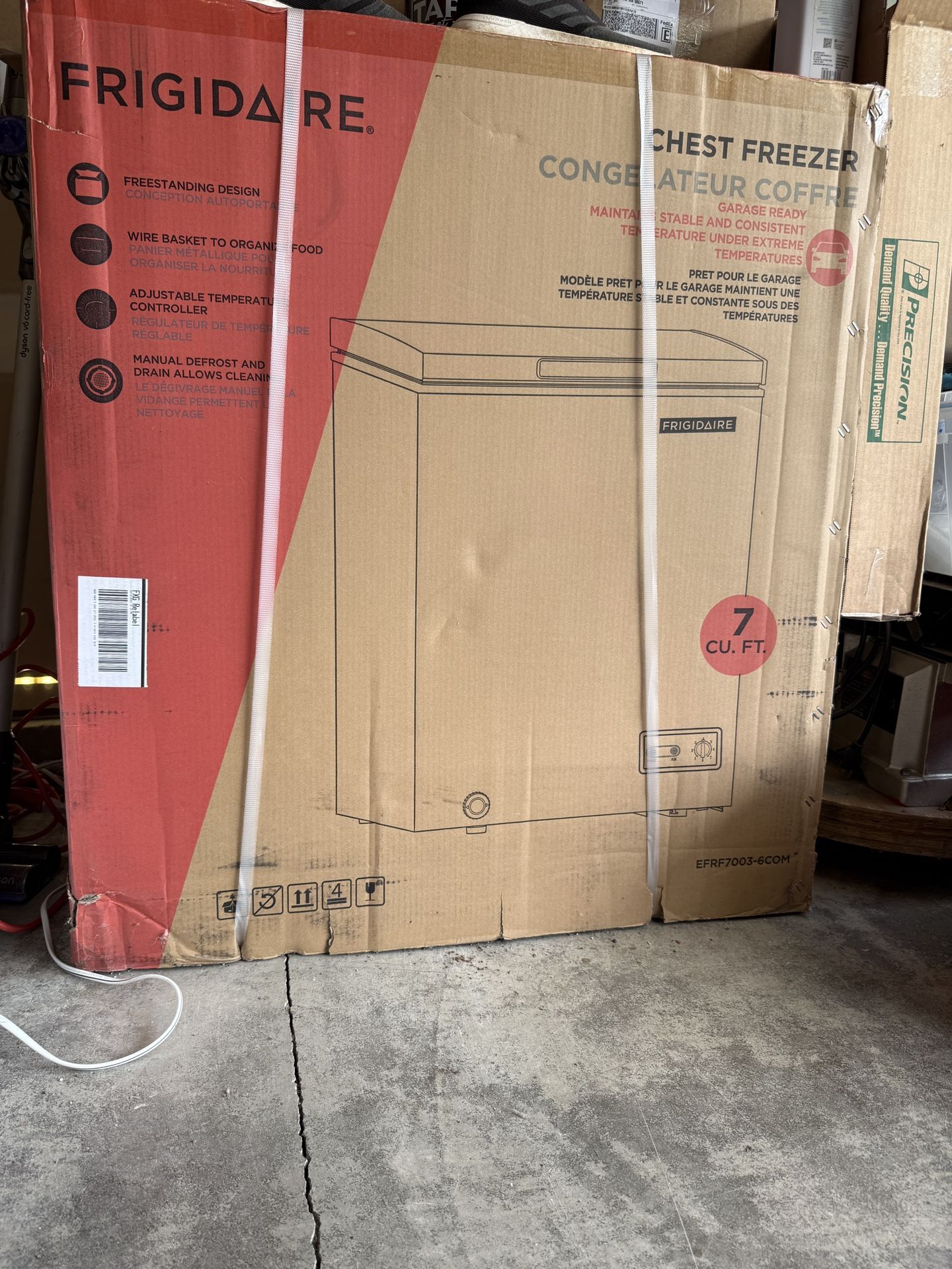 Chest Freezer - New In Box - Frigidaire 7.0 Cu. ft.