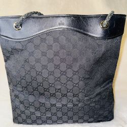 Gucci Canvas & Leather Tote