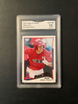 Angels Mike Trout Pro Debut graded 10 rookie card
