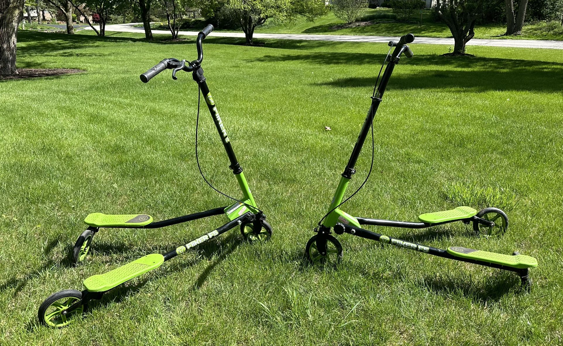 Yvolution Y Fliker F5 Green Drifting Scooters - Flow Series - $35 Ea - 2 Available!