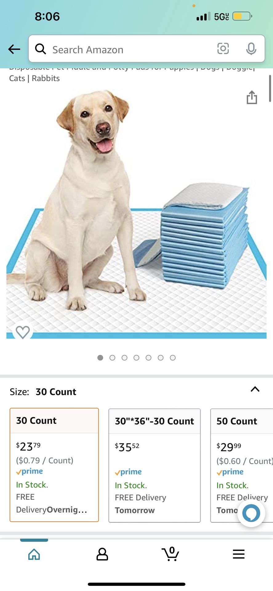 MMCUTE Extra Large Dog Pee Pads 28"x30"-30 Count | X-Large Puppy Pee Training Pads Super Absorbent & Leak-Proof | Disposable Pet Piddle and Potty Pads