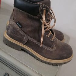 Woman's Timberland Pro waterproof steel toe boots size 