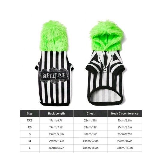 BEETLEJUICE Pet Costume