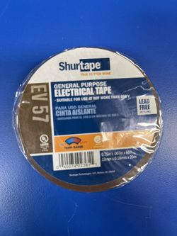 3/4" x 66' Shurtape EV 057C Electrical Tape - Durable & Versatile