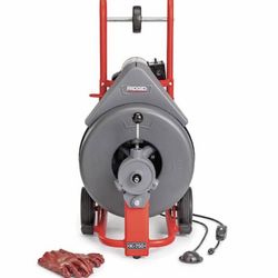 RIDGID K-750 Drain Cleaning Snake Auger Drum Machine with Autofeed and 3/4 in. Pigtail
