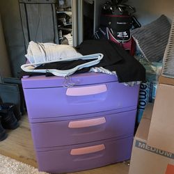 Pink And Purple Dresser 