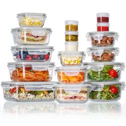 34 Glass Food Storage Containers