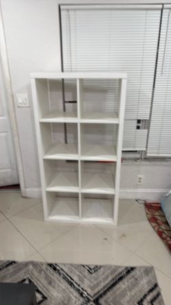 White Cube Bookcase Shelving Unit