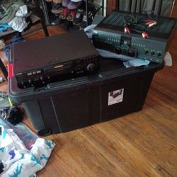 12" Sub Speakers With Stereo Amplifier And CD Video Player