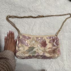 Floral Sequins Bag