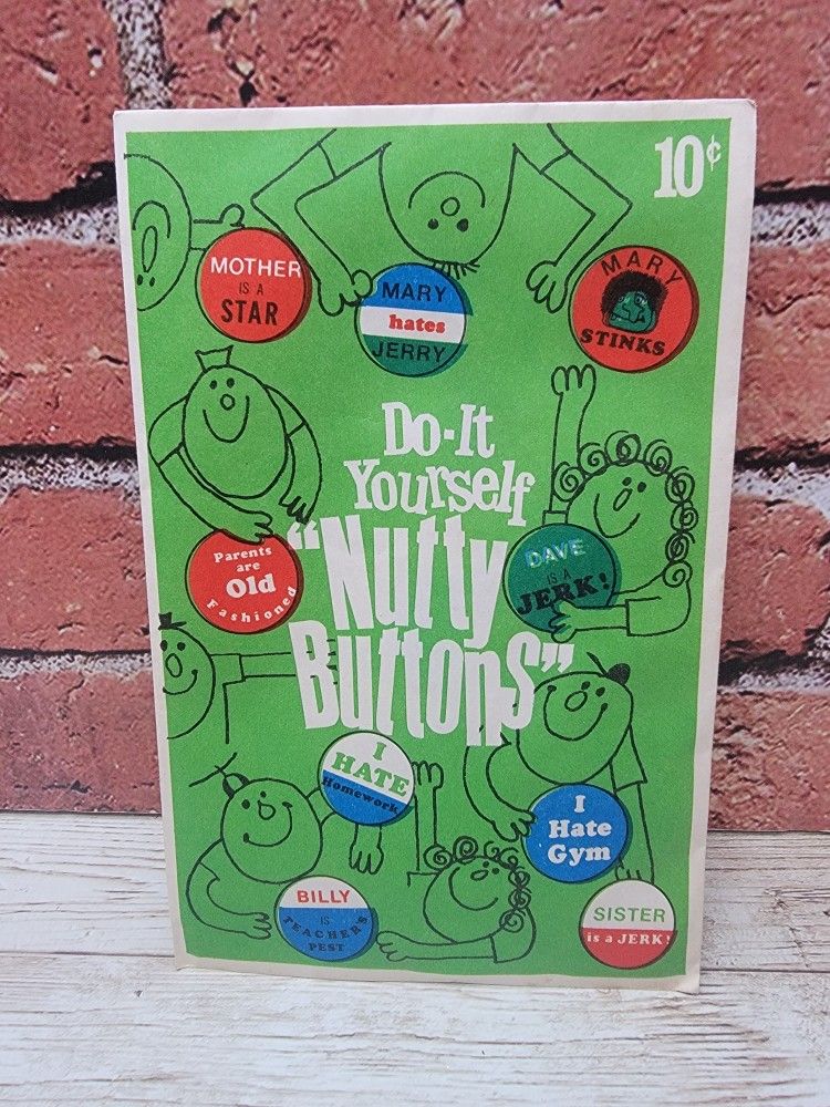 Vintage Fleer Nutty Buttons Sealed Unopened Pack Japan RARE