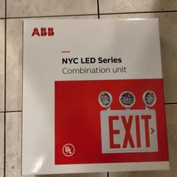ABB NYC LED SERIES COMBINATION UNIT EXIT LIGHT