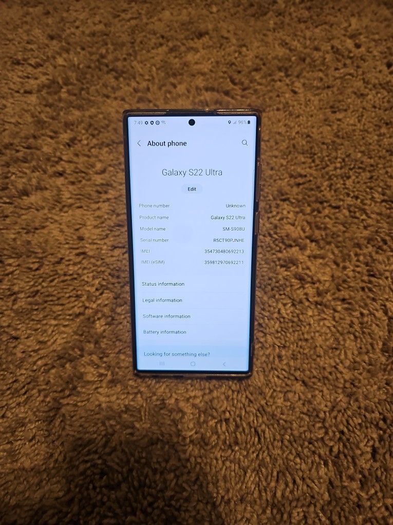 S22 Ultra 512GB Unlocked