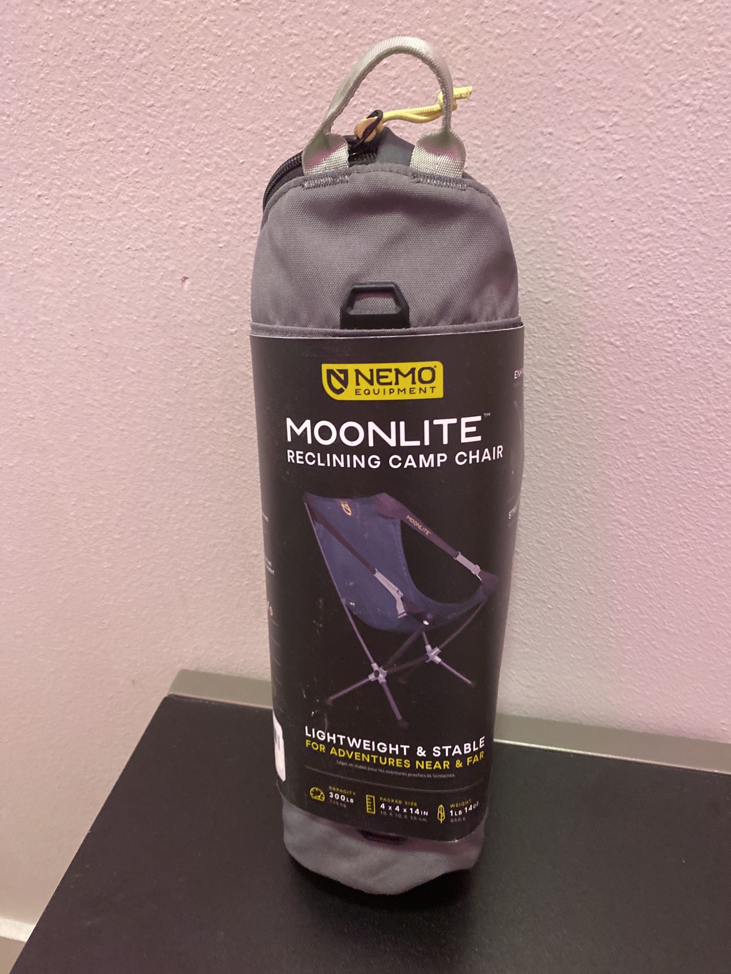 NEW NEMO Moonlite Reclining Camp Chair – Lightweight, Unused (Gray)