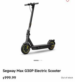SEGWAY MAX G30P ELECTRIC SCOOTER