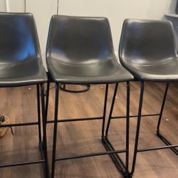 Leather Bar Stools 