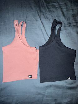 Under Armour Ribbed Crop Tank Tops – Set of 2